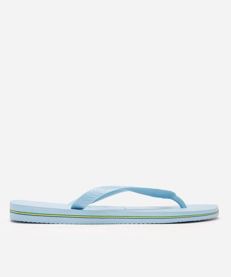chinelo feminino havaianas brasil logo azul