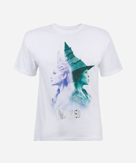 camiseta oversized juvenil em algodão wicked off white