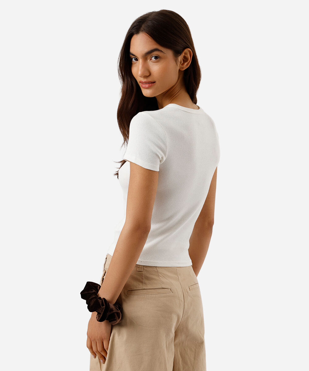 blusa baby look feminina ursinhos carinhosos off white