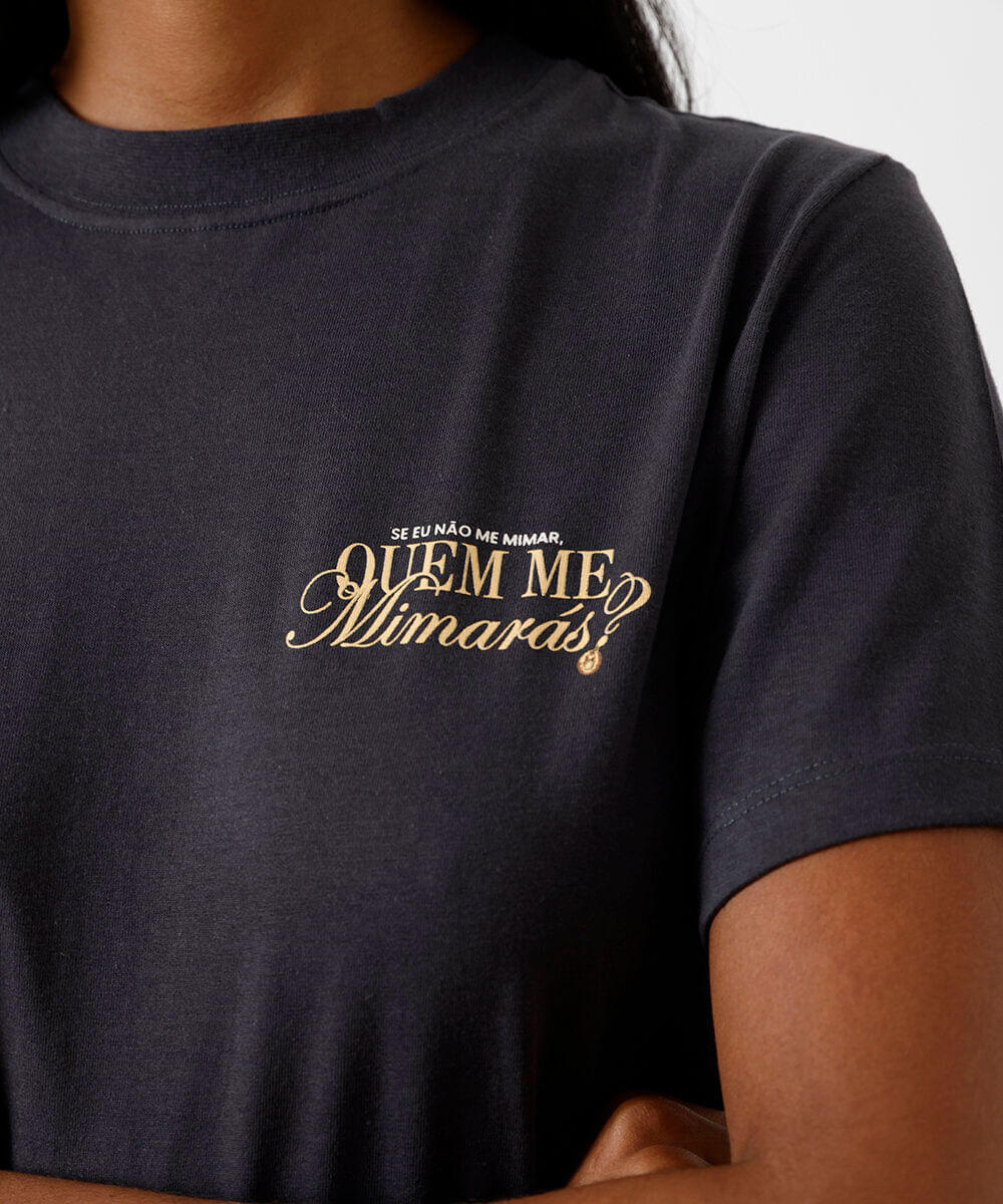 camiseta feminina de algodão signo touro márcia sensitiva cinza