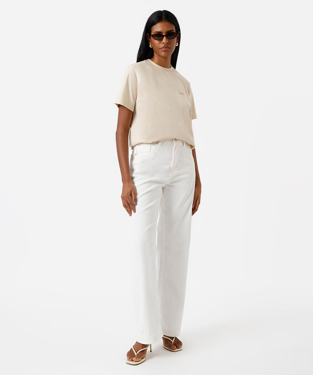 camiseta feminina de algodão signo libra márcia sensitiva bege