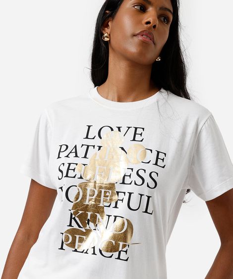 camiseta feminina mickey off white