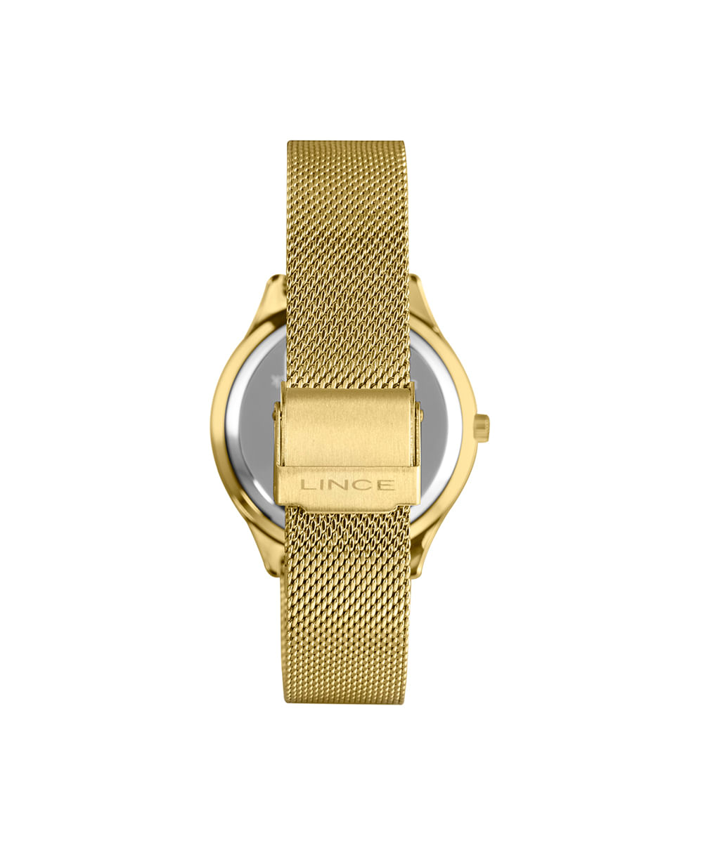 kit relógio feminino lince analógico lrgm030l38c2kx pj dourado