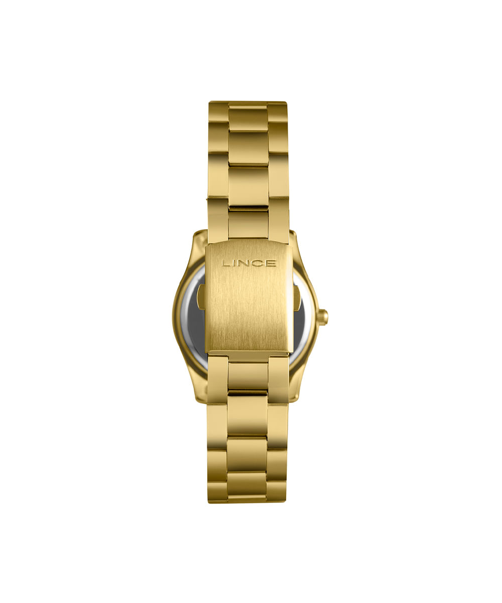 kit relógio feminino lince analógico lrg4829l36 kae3c1kx dourado