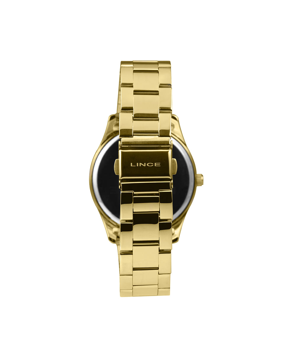 kit relógio feminino lince analógico lrgj177l40 kaeab2kx dourado