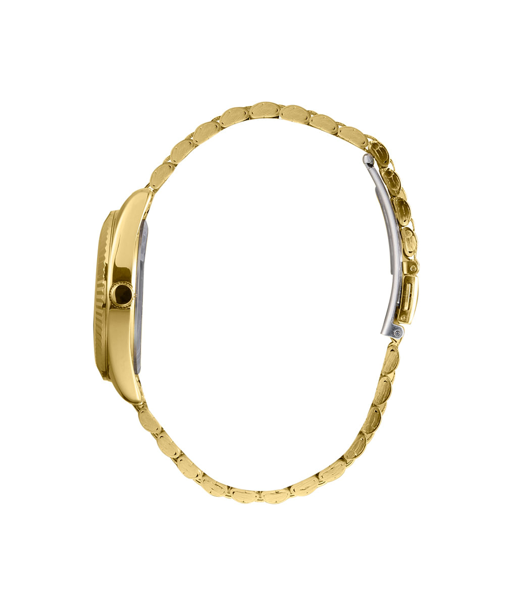 kit relógio feminino lince analógico lrgj176l36 kae9s2kx dourado