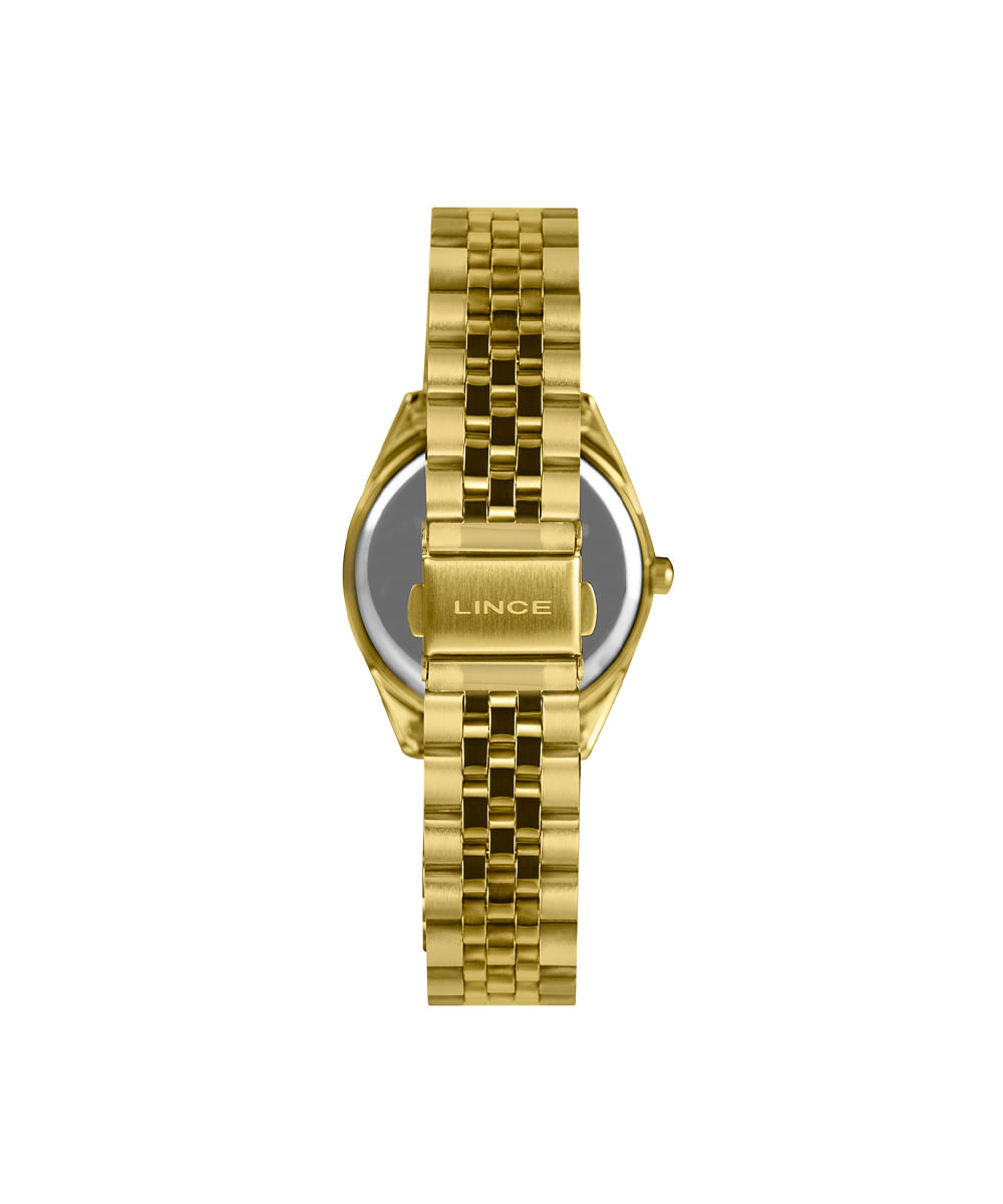 kit relógio feminino lince analógico lrgm063l36 k0j4b2kx dourado