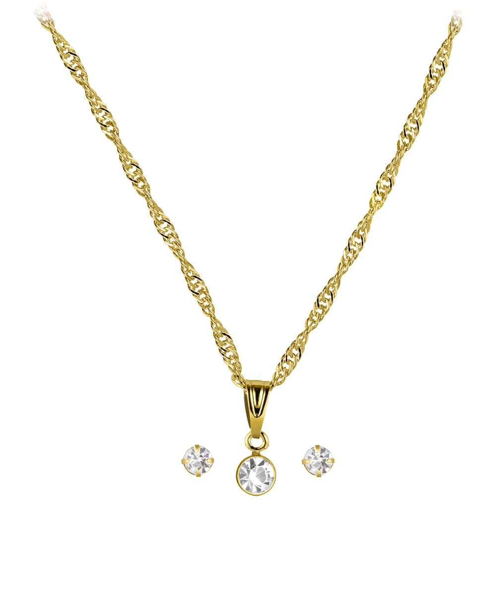 kit relógio feminino lince analógico lrg4336l kae0c2kx dourado
