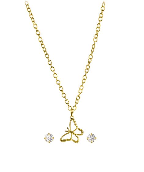 kit relógio feminino lince analógico lrgm031l36 kbqvs2kx dourado