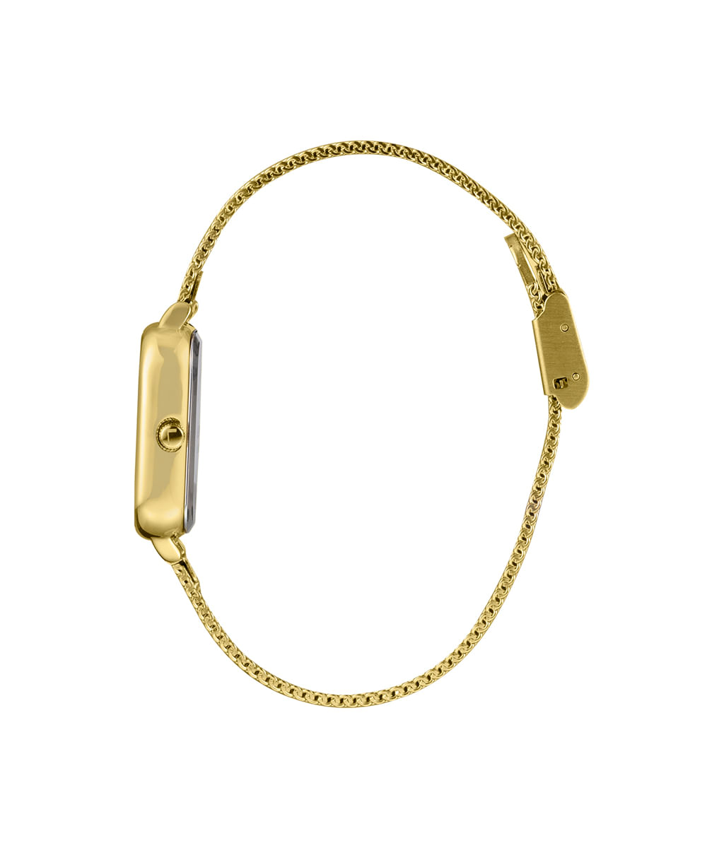 kit relógio feminino lince analógico lqgh253l26 kaeks1kx dourado