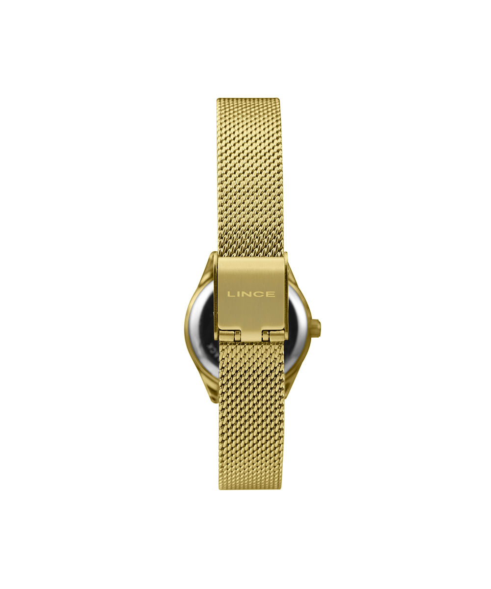 kit relógio feminino lince analógico lrgh271l25 kae5b2kx dourado