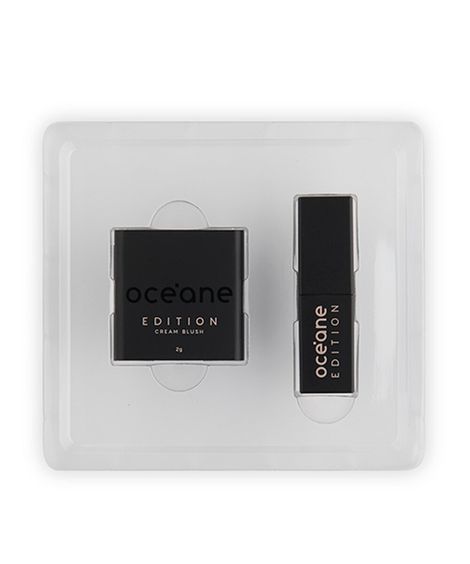 kit océane gift set mini cream blush e batom the lipstick