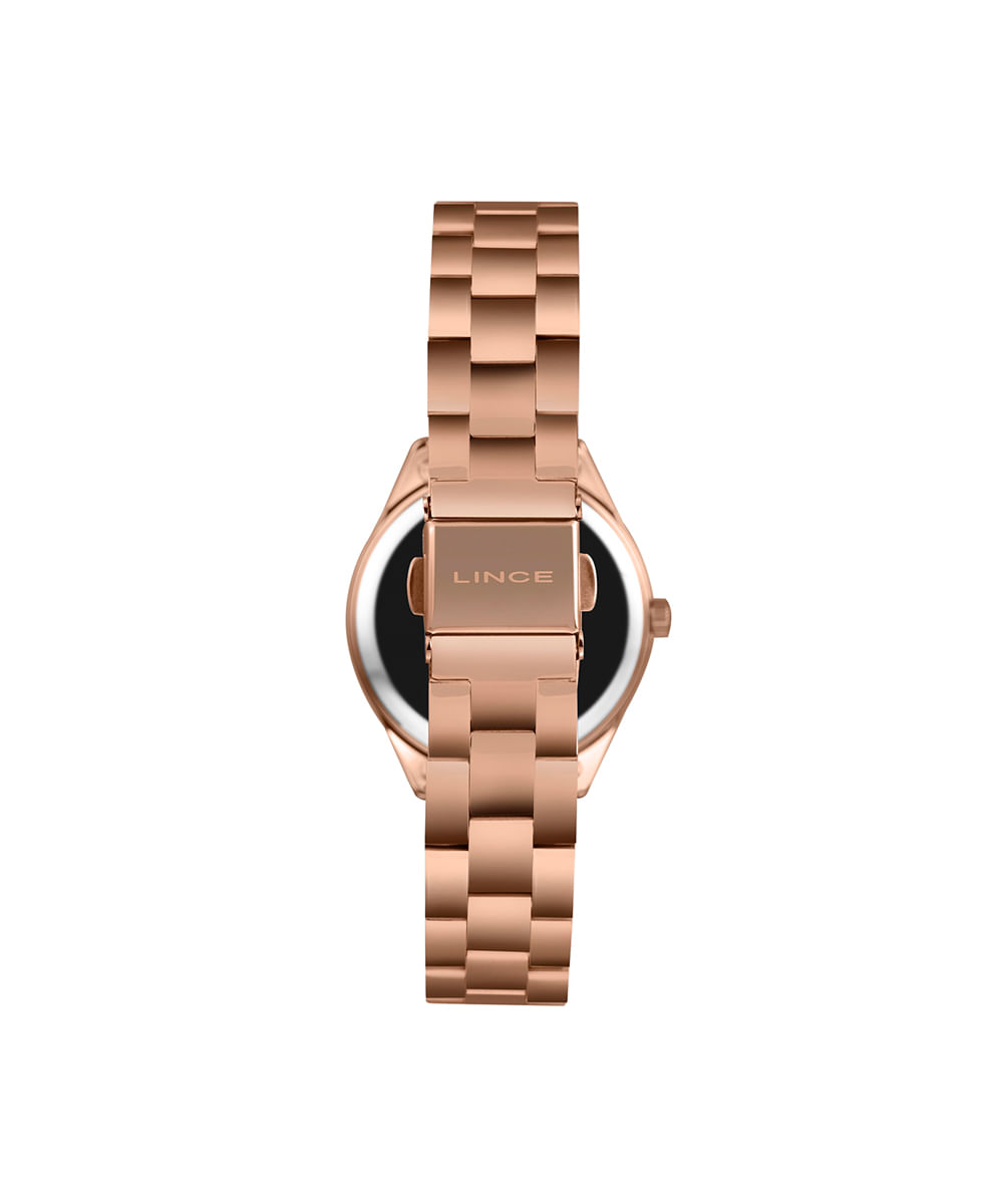 kit relógio feminino lince analógico lrrh273l32 kad4r2rx rosa