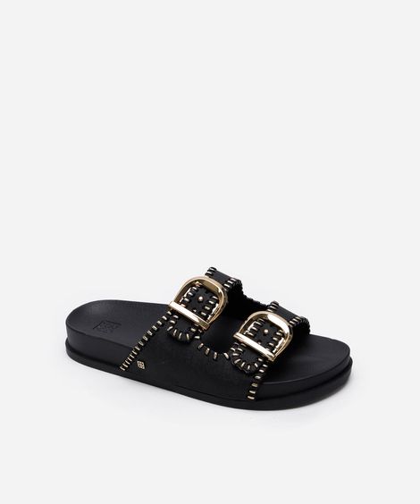 rasteira feminina slide fire zaxy preta