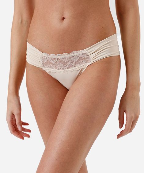 kit de 2 calcinhas biquíni feminina com renda colorido