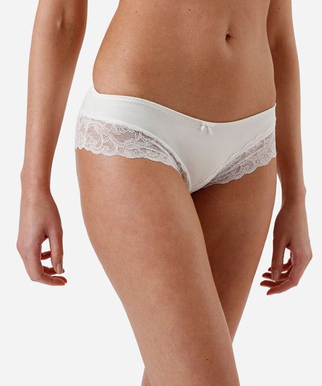 kit de 2 calcinhas caleçon com renda colorido