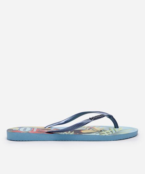 chinelo slim havaianas tropical colorido