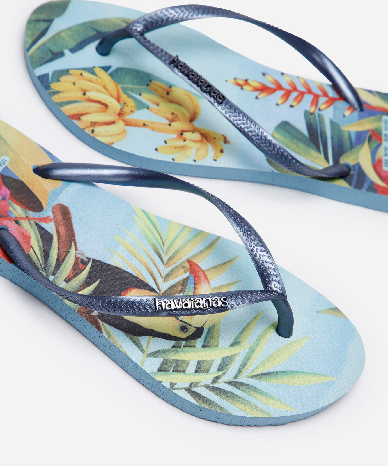 chinelo slim havaianas tropical colorido
