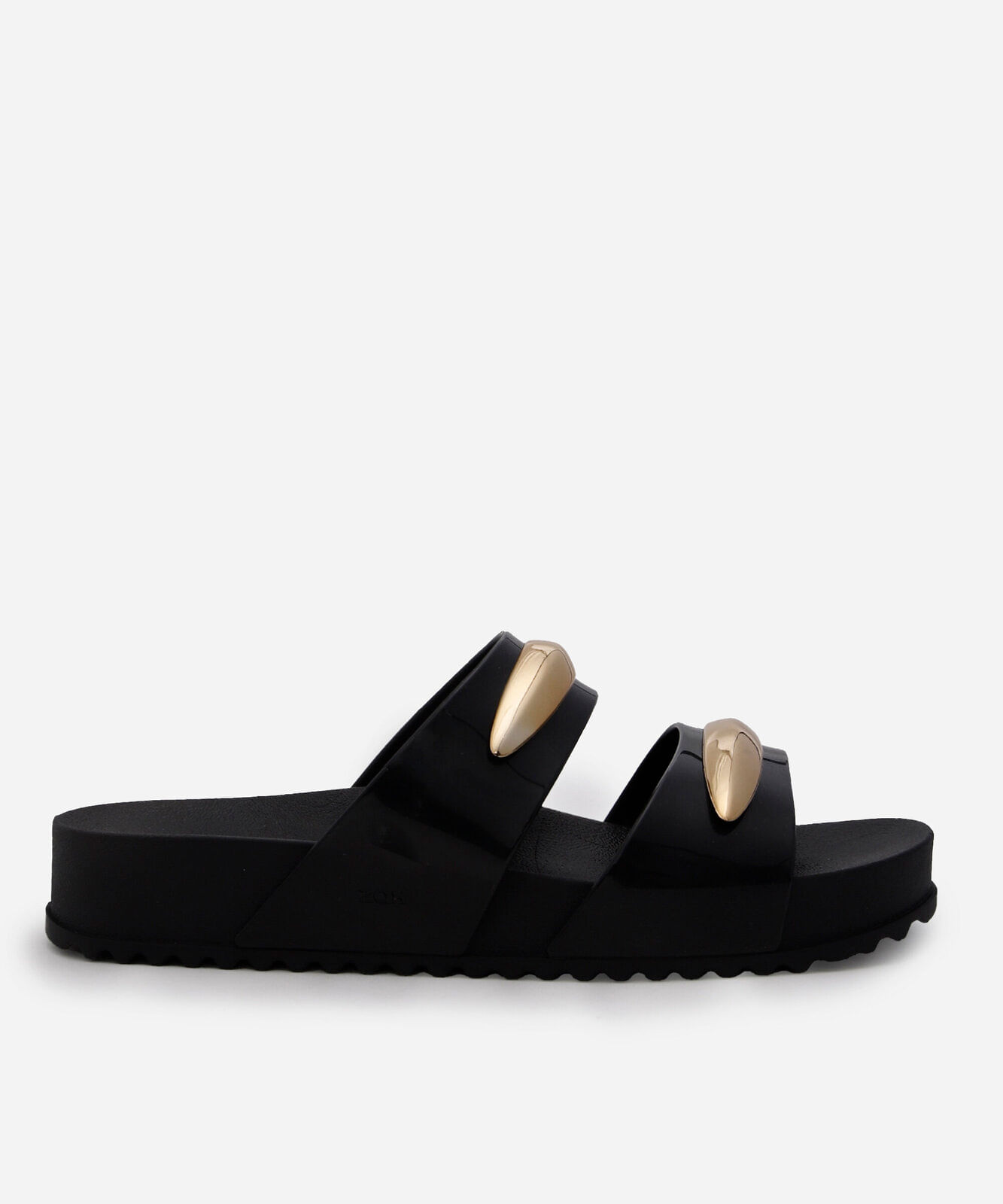 rasteira slide metal zaxy preta
