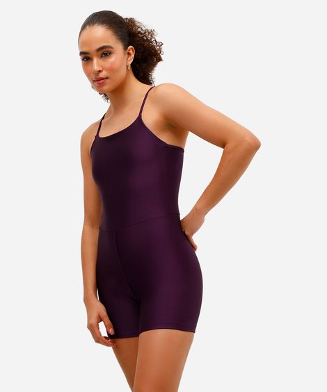 macaquinho feminino alças finas esportivo roxo