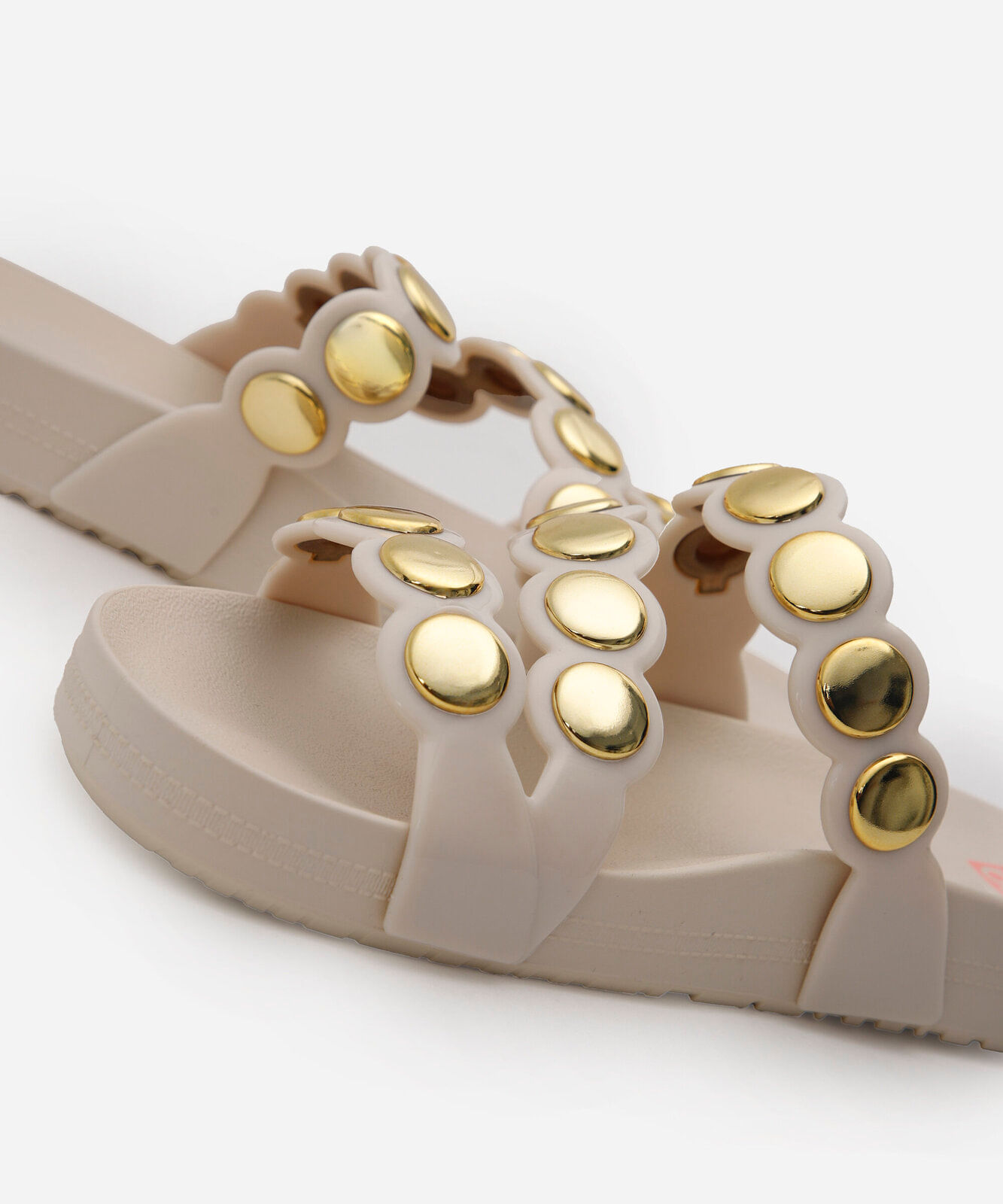 rasteira feminina slide spot zaxy off white