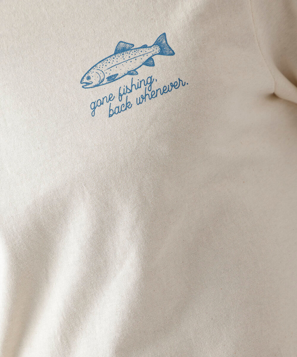 camiseta masculina de algodão estampada bege