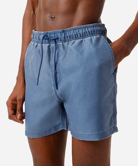 short jogger masculino estonado azul