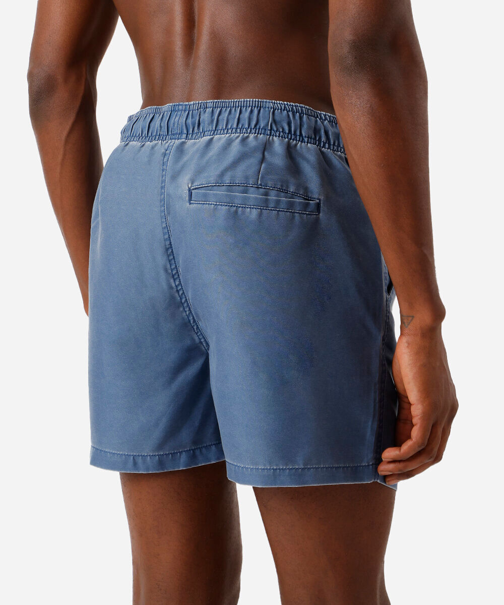 short jogger masculino estonado azul