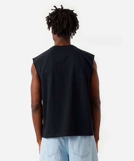 regata machão raglan preta