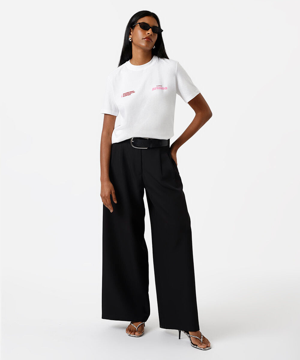 camiseta feminina de algodão signo áries márcia sensitiva  off white