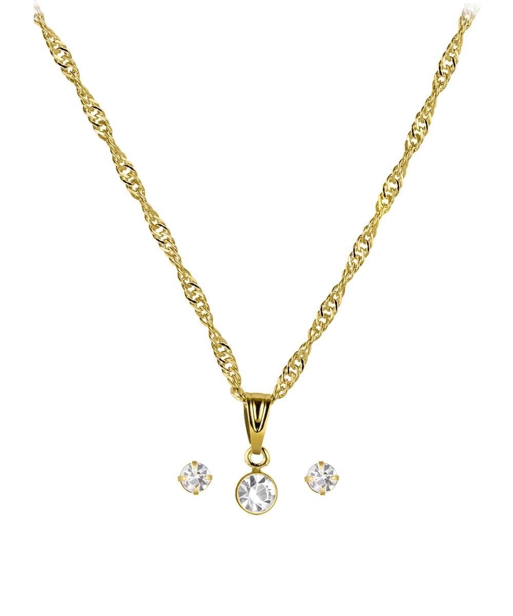 kit relógio feminino lince analógico lrgh267l25 kaccc2kx dourado