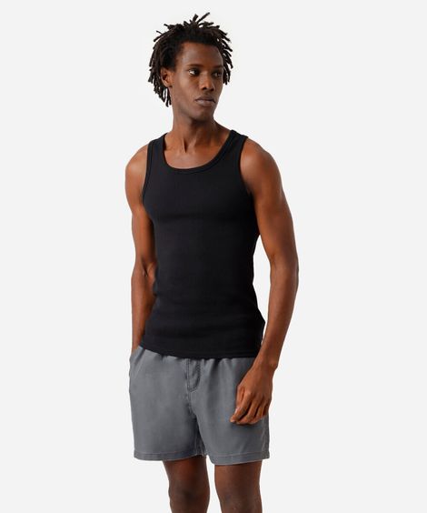 short jogger masculino estonado cinza