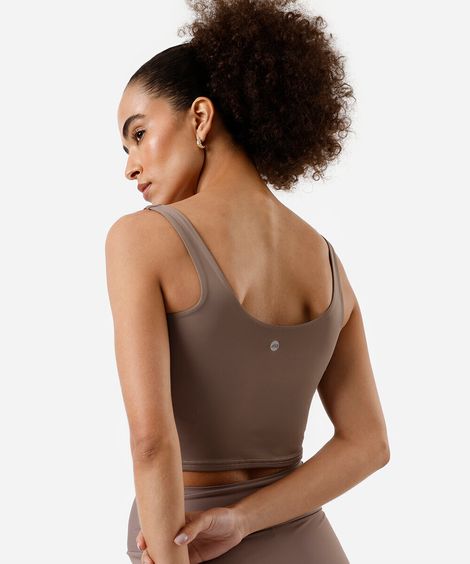 regata feminina cea sports marrom