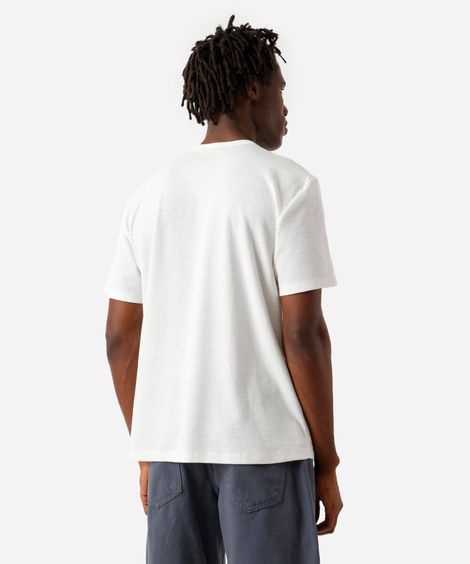 camiseta comfort masculina com mangas curtas off white