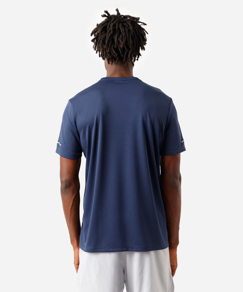 camiseta masculina esportiva azul