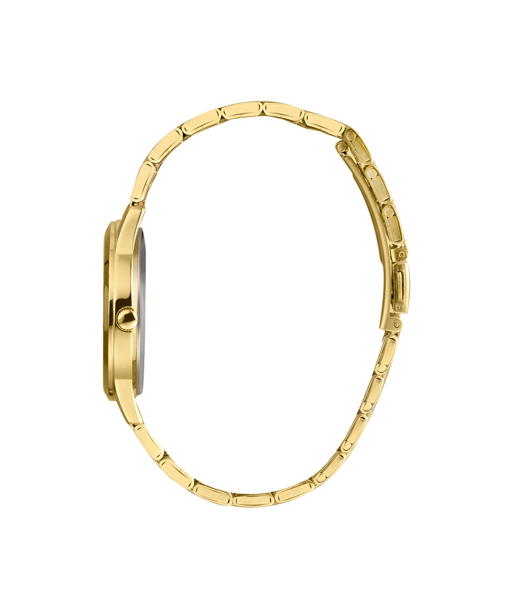 kit relógio feminino lince analógico lrgm035l36 kbqyc2kx dourado
