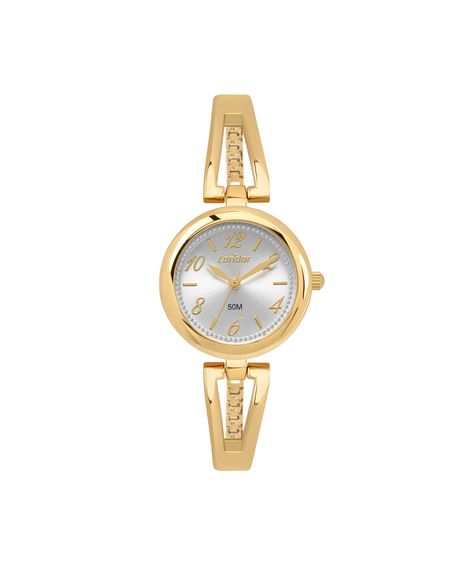relógio feminino condor analógico co2035nkc4k dourado