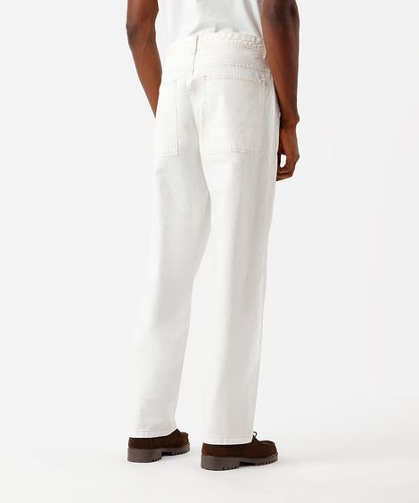 calça baggy masculina de sarja off white