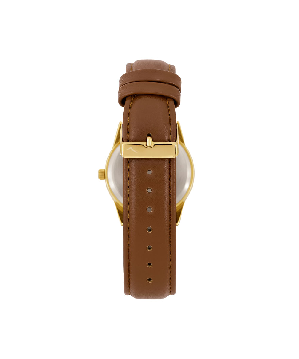 kit relógio feminino condor analógico co2035nlfk5m dourado