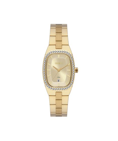 relógio feminino orient analógico lgss1020 c1kx dourado