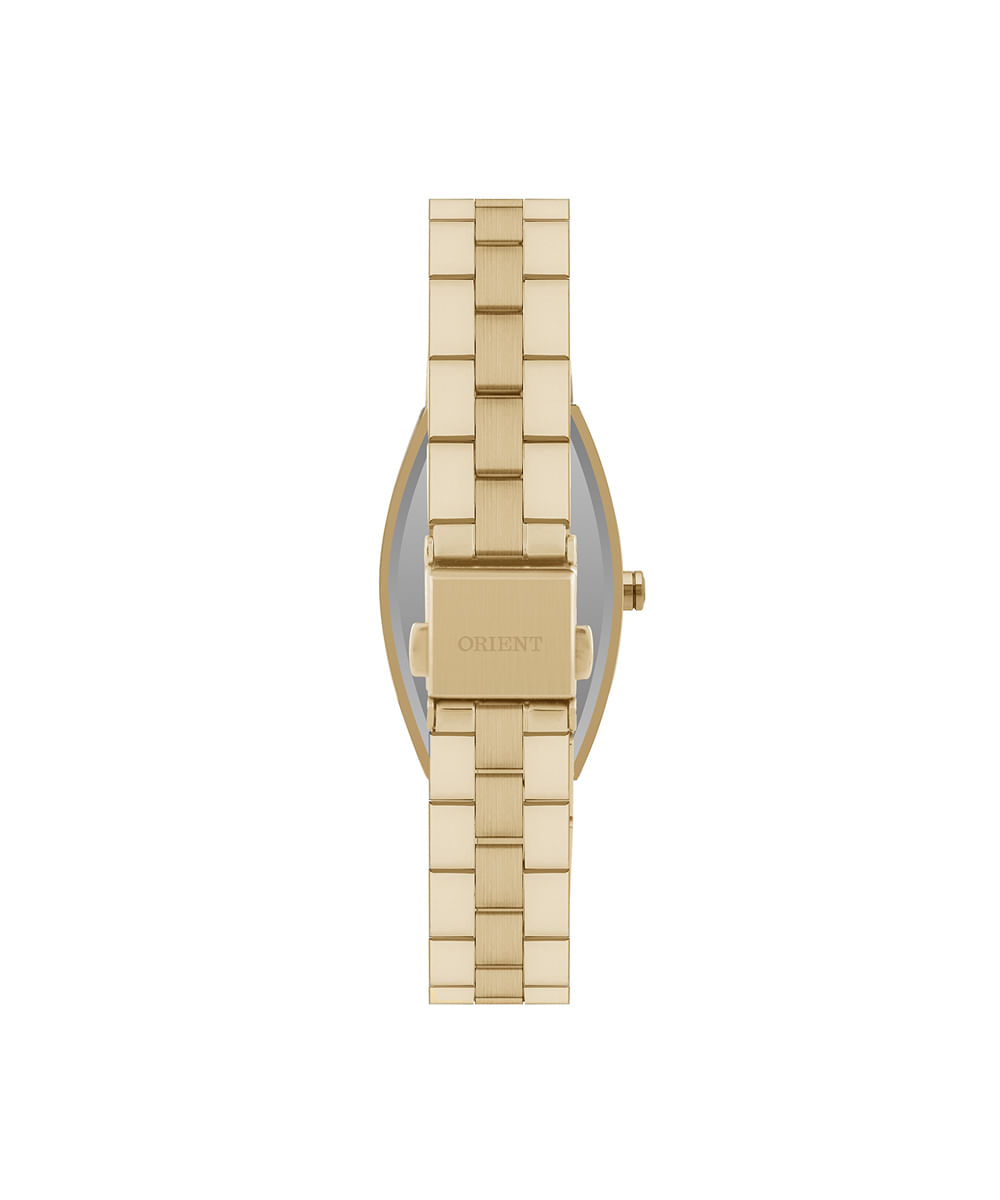 relógio feminino orient analógico lgss1020 c1kx dourado