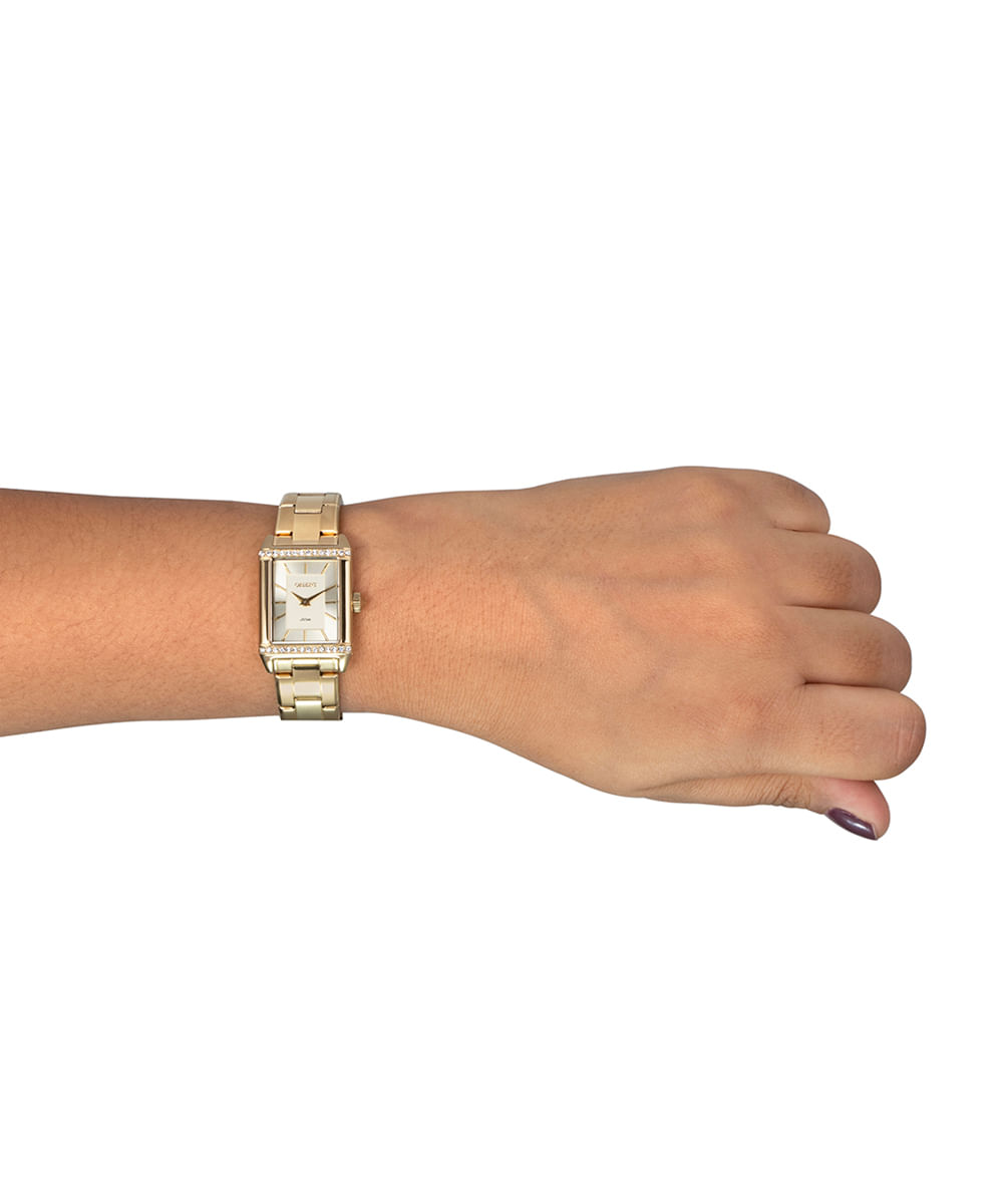 relógio feminino orient analógico lgss0064 c1kx dourado