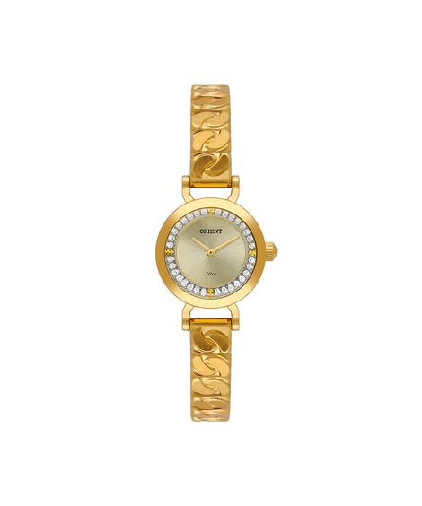 relógio feminino orient analógico fgss0217 c1kx dourado
