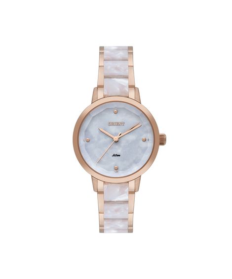 relógio feminino orient analógico ftss0140 b1rb rosa