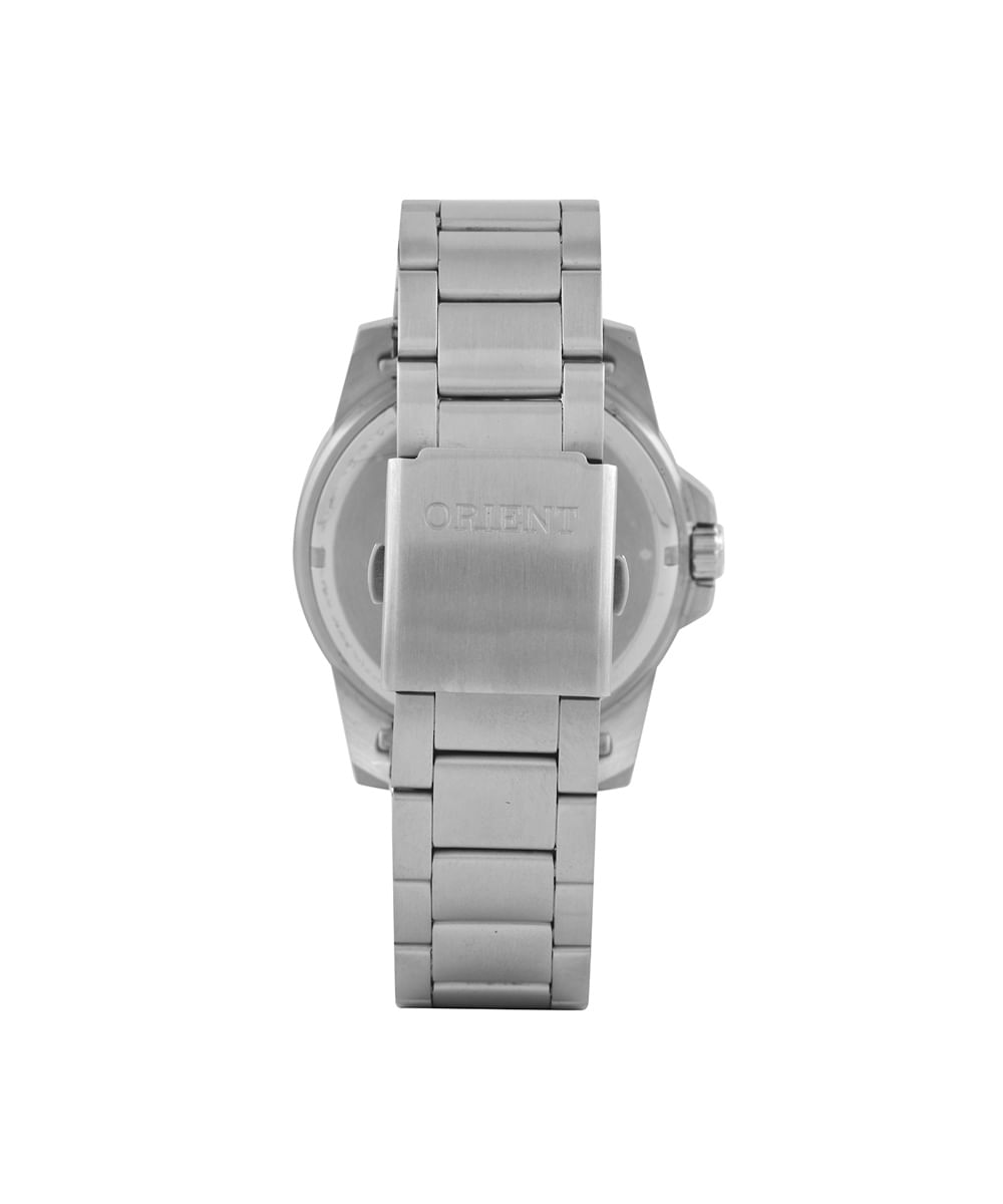 relógio masculino orient analógico calendário mbss1469 g1sx prateado