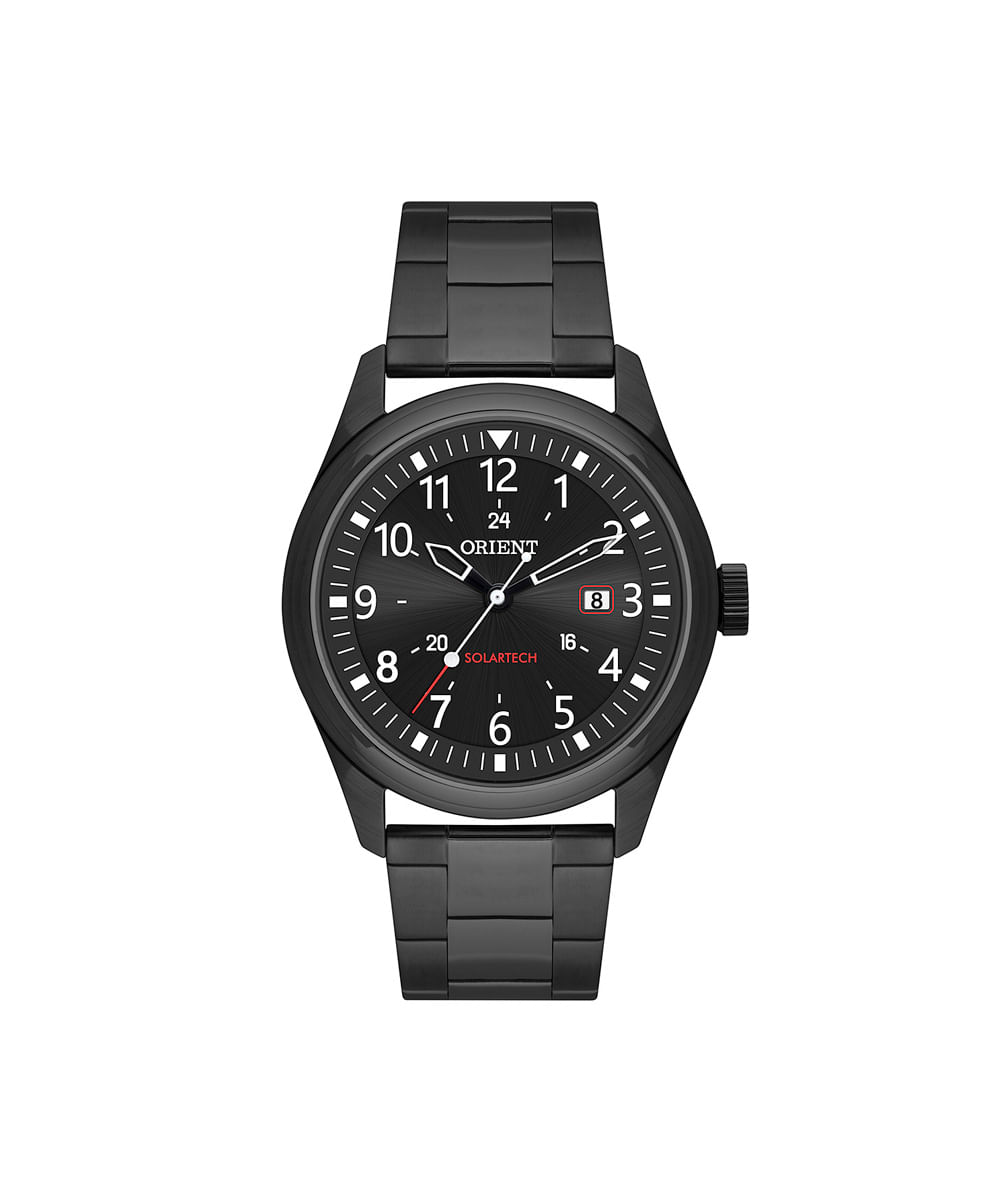 relógio masculino orient analógico calendário mpss1041 p2px preto