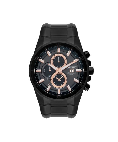 relógio masculino orient cronógrafo mpssc019 p1px preto