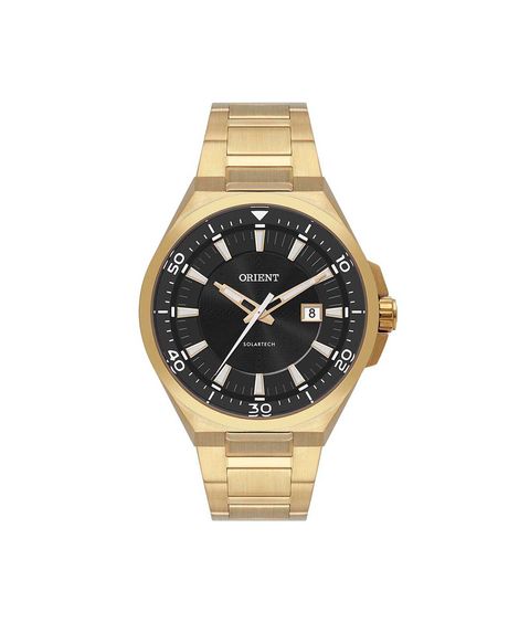 relógio masculino orient analógico calendário mgss1294 g1kx dourado