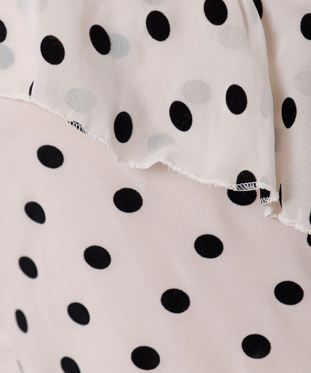 vestido curto alça fina feminino com babados poá texturizado mindset off white