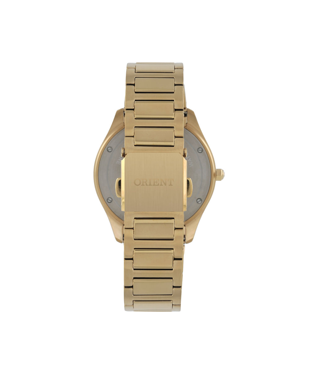 relógio masculino orient analógico calendário mgss1303 d1kx dourado